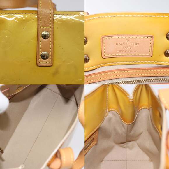 LOUIS VUITTON Monogram Vernis Reade PM Hand Bag Beige M91334 - Picture 11 of 12